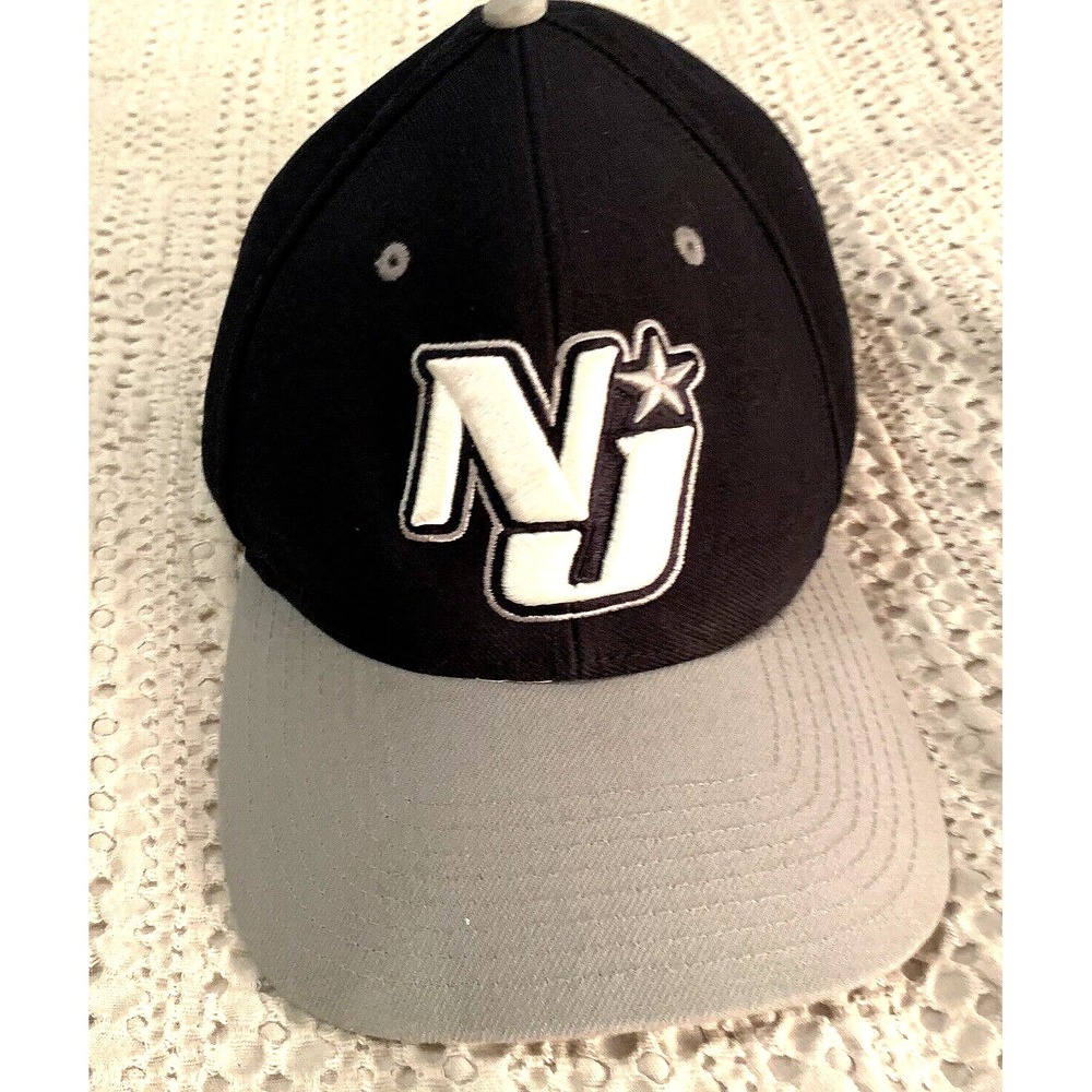 New Jersey Hat Cap Medium Large Black Strap Back Dad Pro 514‎ Embroidered